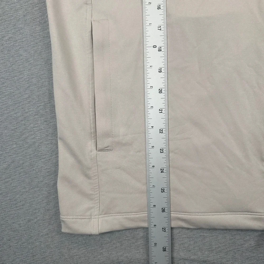 Brooks Brothers Performance Series Vest Mens XL Gray Full Zip Golf Stretch Stone